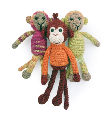 Gehaakte aapjes (3 stuks)